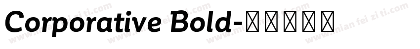 Corporative Bold字体转换